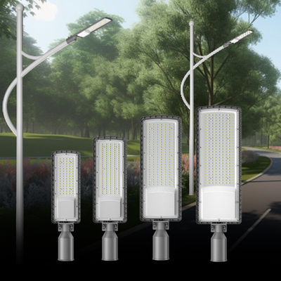 Υψηλή φωτεινότητα AC85-265V 3000K έως 6500K LED Οδικά φώτα Λεωφόροι Δρόμοι Πόλεμοι Παρκινγκ