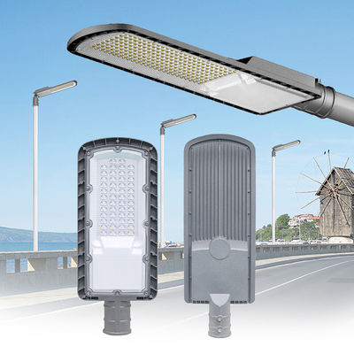 Φωτιστικό δρόμου LED υψηλής φωτεινότητας AC85-265V 3000K-6500K με απόδοση 120lm/W και περίβλημα από χυτό αλουμίνιο