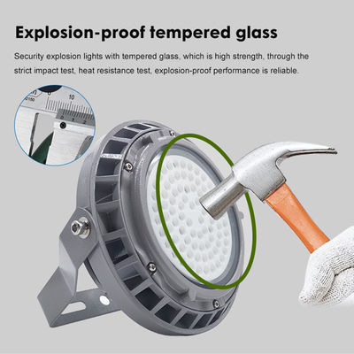 IP65 Αδιάβροχο Βιομηχανικό Φως Υψηλής Λάμψης με 5500-6500K θερμοκρασία χρώματος και κατασκευή από αλουμίνιο + θερμαινόμενο γυαλί