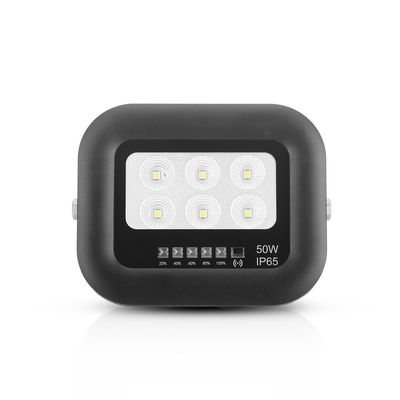Φωτιστικό LED Solar 50 Watt IP65, Όλα-Μαύρα, Μονοκρυσταλλικό Πυρίτιο Ηλιακό Πάνελ