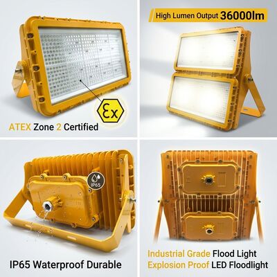 600W ανθεκτικό στην έκρηξη LED φωτισμός ATEX Ζώνη 21 Ζώνη 22 ανθεκτικό στην σκόνη αντιστατικό 78000lm IP66 φωτισμός αλουμινίου