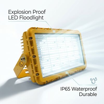 600W ανθεκτικό σε έκρηξη LED φως πλημμύρας IECEx συμπαγής υψηλής πυκνότητας θαλάσσια υπεράκτια 72000lm IP67 Χωρίς χαλκό κράμα αλουμινίου