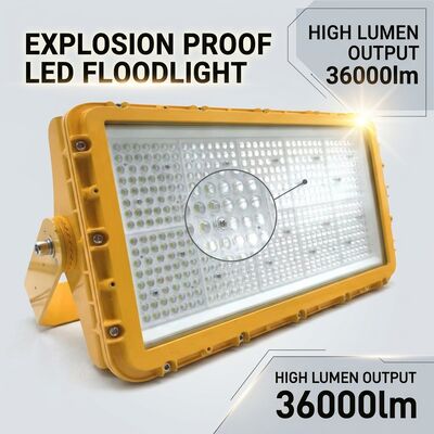 600W ανθεκτικό σε έκρηξη LED φωτισμός πλημμύρας IECEx επείγουσα αντιστάθμιση μπαταρίας 72000lm IP67 Ακατέργαστο χαλκό αλουμίνιο θαλάσσιο φωτισμό