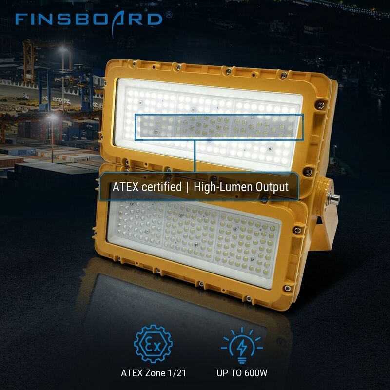 300W ανθεκτικό σε έκρηξη LED φωτισμός πλημμύρας ATEX ζώνη 39000lm IP66 φωτισμός από αλουμίνιο