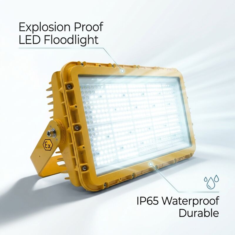 600W ανθεκτικό σε έκρηξη LED φως πλημμύρας IECEx συμπαγής υψηλής πυκνότητας θαλάσσια υπεράκτια 72000lm IP67 Χωρίς χαλκό κράμα αλουμινίου