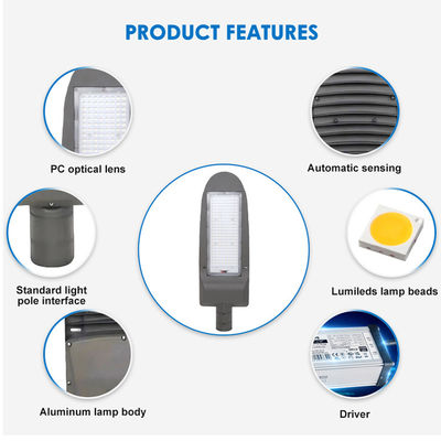 SMD 3030 IP66 3000K έως 6500K High Lumens LED Street Light για χώρο στάθμευσης, αυτοκινητόδρομο