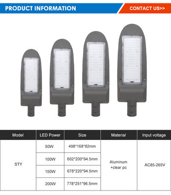 SMD 3030 IP66 3000K έως 6500K High Lumens LED Street Light για χώρο στάθμευσης, αυτοκινητόδρομο