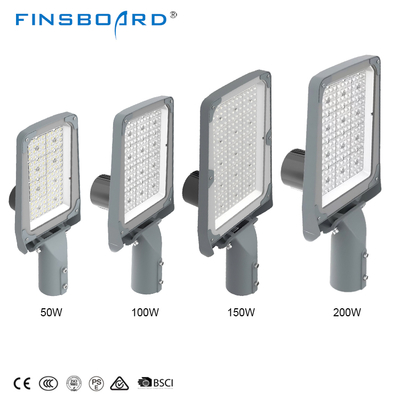 Ip67 Χυτού Αλουμινίου 50w 100w 150w 200w Ολοκληρωμένο Φωτιστικό Δρόμου LED με Έλεγχο Φωτισμού