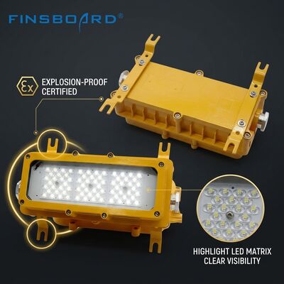 IP65 Ανθεκτικό στις καιρικές συνθήκες 600W LED αντιεκρηκτικό φως LUMILEDS LM-80 ATEX Ex db mb IIb T6 -40C/60C Εξάρτημα επικίνδυνης περιοχής